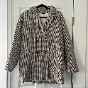 Madewell Padded Jacket in Plaid Women’s Large